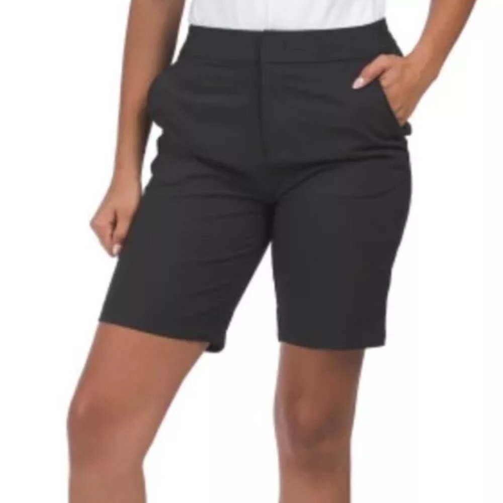 Tommy Bahama Women’s Bermuda Shorts Active Elastic Waistband Black Size XS - NWT